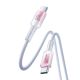 3. Kabel Joyroom S-A42 Crystal-Clear Series 60W USB-C - USB-C 1,2m - biały