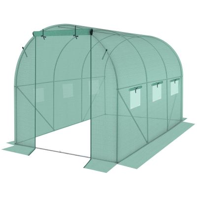 38. SZKLARNIA TUNEL OGRODOWY 200X300X200CM PE KONTRUKCJA STAL ZIELONA