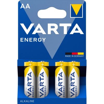 3. Zestaw baterii alkaliczne VARTA Energy LR6 AA (x 4)
