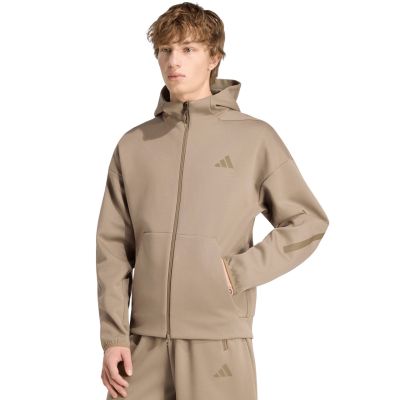 Bluza męska adidas Z.N.E. Full Zip beżowa KF3828