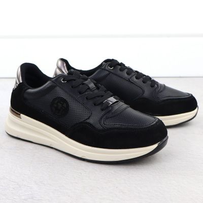 3. Skórzane półbuty damskie czarne Filippo DP7106/25