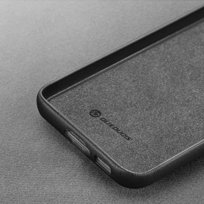 9. Dux Ducis Grit etui Samsung Galaxy S23+ elegancki pokrowiec ze sztucznej skóry czarne