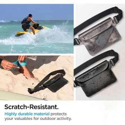 6. Torba Spigen Aqua Shield A620 wodoodporna biodrowa IPX8 - czarna