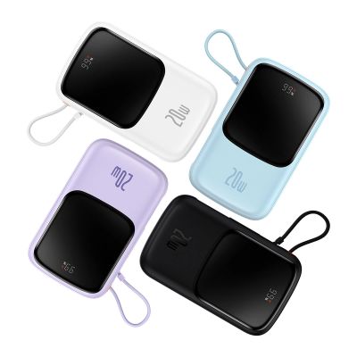 8. Powerbank 10000mAh 20W Baseus Qpow Pro Overseas Edition + kabel USB C 3A - czarny