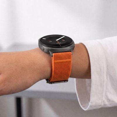 5. Pasek Tech-Protect Nylon Clasp na Samsung Galaxy Watch Ultra 47 mm - pomarańczowy