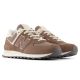 13. Sneakersy damskie New Balance WL574 lifestyle brown (WL574RTS)