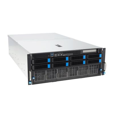 3. Platforma Asus Rack (4U) ESC8000A-E12 AMD Epyc 9004 (8x NVMe/SATA HS, 1xM.2, 2x10Gbe, IPMI, 2+2 3000W)
