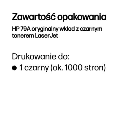18. HP 79A oryginalny wkład z czarnym tonerem LaserJet