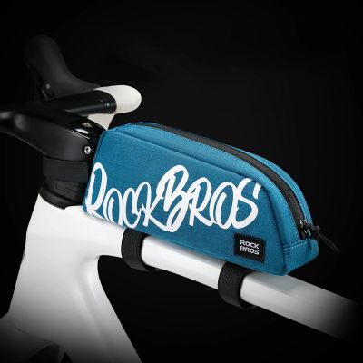 5. Torba rowerowa Rockbros G009 Flash Journey na górną rurę 0.8 l - niebieska