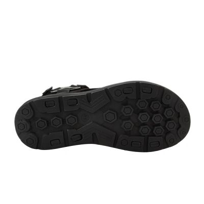 4. Lee Cooper buty męskie sandały na rzepy na lato czarne lekkie