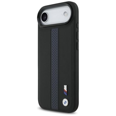 2. Etui BMW M Perforated Stripe Logo MagSafe na iPhone 17 Air - niebieskie