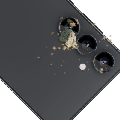 4. Szkło na obiektyw aparatu 3mk Lens Protection Pro Black do Samsung Galaxy S25+
