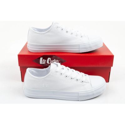 9. Lee Cooper buty sportowe damskie trampki modne białe wygodne