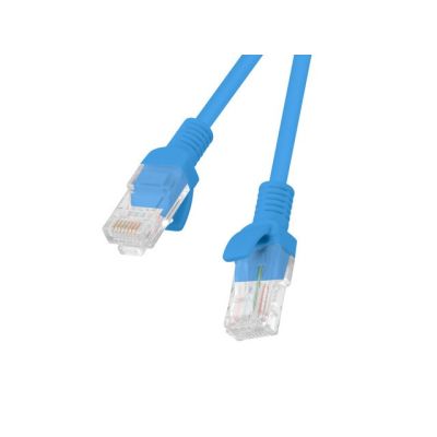 PATCHCORD KAT.5E UTP 0.5M NIEBIESKI FLUKE PASSED LANBERG 10-PACK