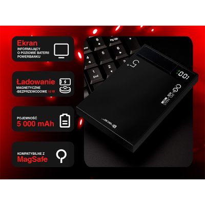 16. TRACER POWERBANK AIRMAG1 5000MAH PD20W+15W MAG