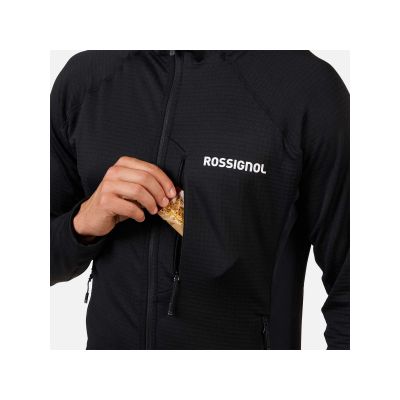 5. Bluza męska męska ROSSIGNOL BLACKSIDE MIX FZH FLEECE czarna