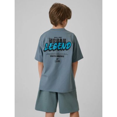 2. T-shirt bawełniany chłopięcy 4F 4FJRSS26TTSHM4175-46S