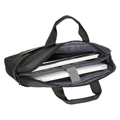 6. Torba na laptop Wozinsky WET-15 15.6" z rączką i regulowanym paskiem na ramię - czarna