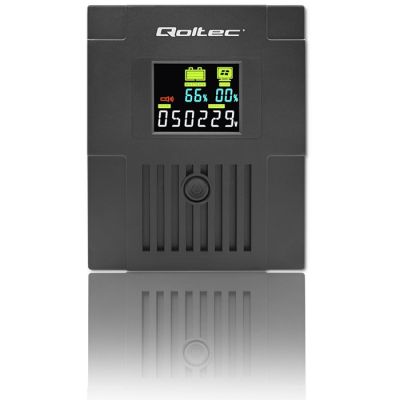 6. QOLTEC ZASILACZ AWARYJNY UPS LINE INTERACTIVE | MONOLITH | 1500VA | 900W | LCD | USB