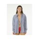 Koszula damska RIP CURL Beach Days Pinstripe Shirt niebieska