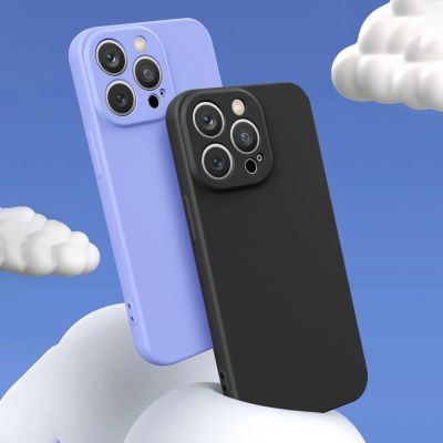 8. Silicone case etui Samsung Galaxy A14 5G / Galaxy A14 silikonowy pokrowiec miętowozielone