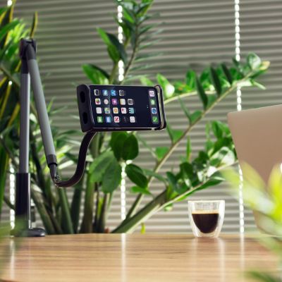 13. Wozinsky długi elastyczny uchwyt na telefon i tablet czarny (WTHBK5)