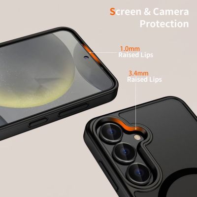 3. Etui Tech-Protect MagMat MagSafena Samsung Galaxy S25 FE - czarny mat