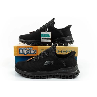 10. Skechers buty męskie sneakersy Glide-Step wygodne lekkie Slip-Ins czarne