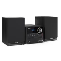 Sharp XL-B517D(BK) Mikrosystem Hi-Fi, CD/FM/USB/Bluetooth v5.0, Wejście Aux, 45W, Czarny Sharp | Mikrosystem Hi-Fi | XL-B517D(BK) | Gniazdo USB | Wejście AUX | Łączność Bluetooth | Odtwarzacz CD | Czarny | Radio FM | Połączenie bezprzewodowe