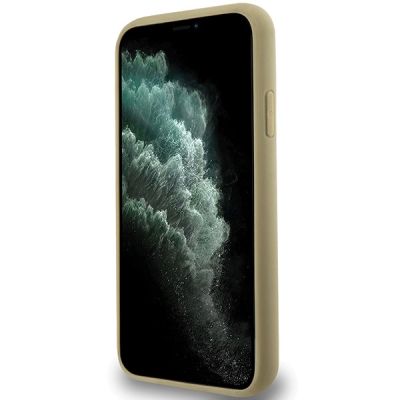 5. Etui Hello Kitty Leather Kitty Head MagSafe na iPhone 11 / Xr - złote