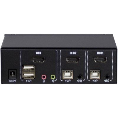 2. Inter-Tech AS-21HA HDMI przełącznik KVM Czarny