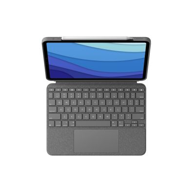 3. Logitech Combo Touch QWERTZ Niemiecki Smart Connector Szary