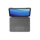3. Logitech Combo Touch QWERTZ Niemiecki Smart Connector Szary