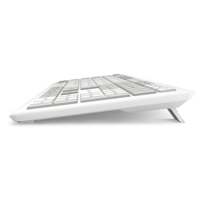 4. Sharkoon OfficePal K30W wh klawiatura Dom/Biuro USB QWERTZ Niemiecki Biały