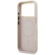 7. Etui Guess Grained Strass Logo MagSafe na iPhone 17 Pro - różowe