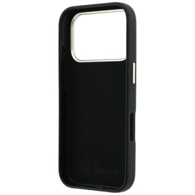 7. Etui Karl Lagerfeld Smooth Big Resin Signature Logo na iPhone 18 Pro / 17 Pro - czarne