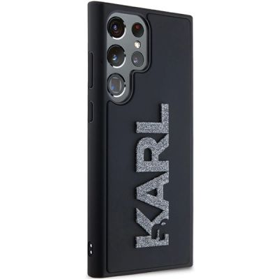3. Etui Karl Lagerfeld 3D Rubber Glitter Logo na Samsung Galaxy S24 Ultra - czarne
