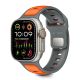 Pasek Tech-Protect IconBand Line na Apple Watch 44 / 45 / 46 / 49 mm - szaro-pomarańczowy