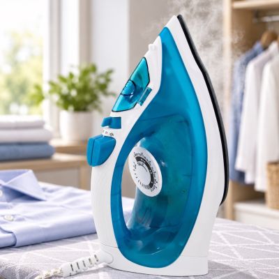 25. Żelazko parowe Esperanza Ceramic EHI002 (2200W; kolor niebieski)