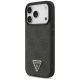 2. Etui Guess Leather 4G Triangle Strass MagSafe na iPhone 17 Pro - czarne