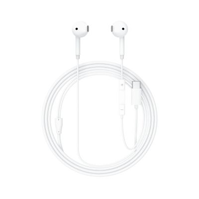 Słuchawki przewodowe Acefast L13 douszne z mikrofonem USB-C - białe
