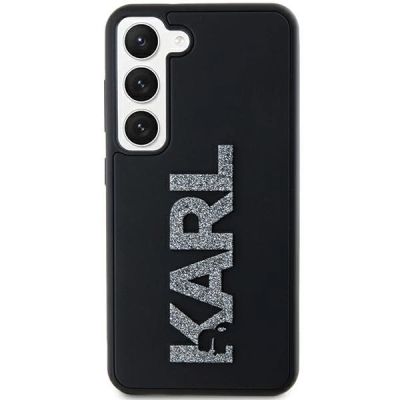3. Etui Karl Lagerfeld 3D Rubber Glitter Logo na Samsung Galaxy S23 - czarne