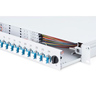 10. Digitus Panel światłowodowy, z wyposażeniem, LC, OM4