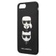 6. Etui Karl Lagerfeld Saffiano Karl&Choupette Head na iPhone 7 Plus / iPhone 8 Plus - czarne