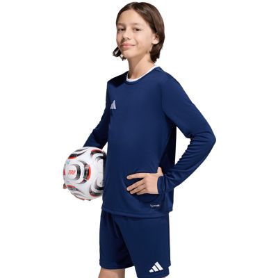 11. Koszulka dla dzieci adidas Entrada 26 Long Sleeve Jersey granatowa KF5877