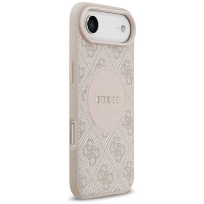 4. Etui Guess 4G Circle Classic Logo MagSafe na iPhone Air - różowe