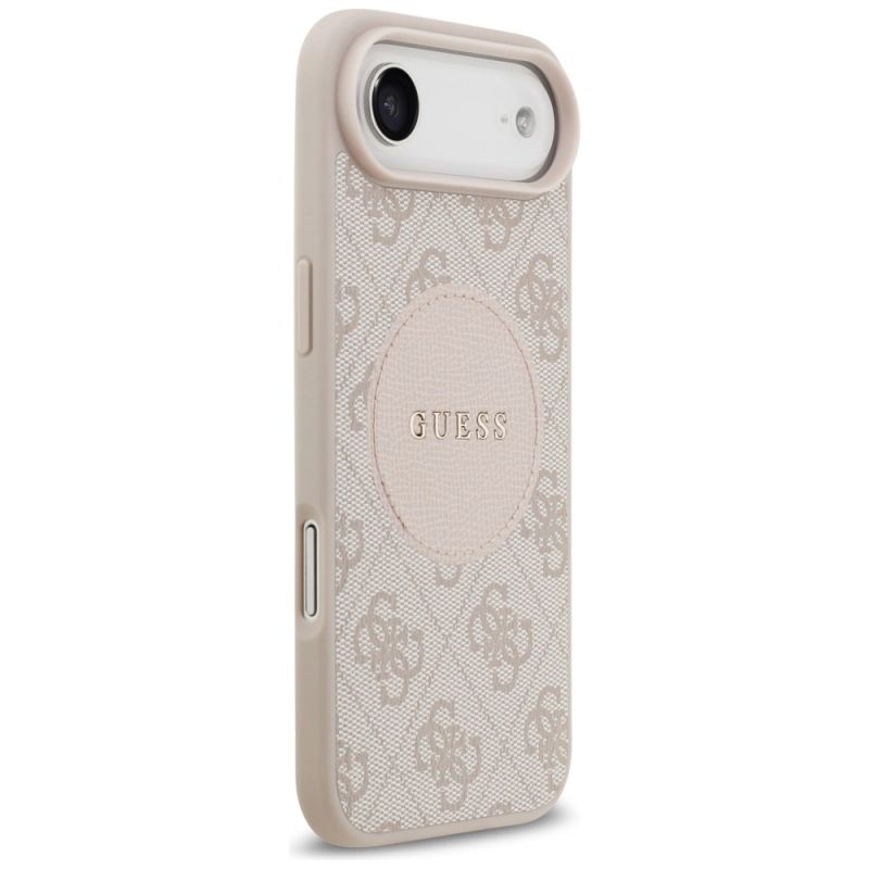 4. Etui Guess 4G Circle Classic Logo MagSafe na iPhone Air - różowe