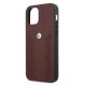 6. Etui BMW Leather Curve Perforate na iPhone 12 Pro Max - czerwone