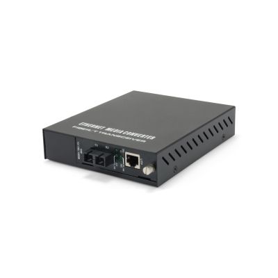 2. Media konwerter LevelOne GVM-1220 - Ethernet, Fast Ethernet - 10Base-T, 100Base-TX, 1000Base-T, 1000Base-X - RJ-45 / SC jednomodowy - do 20 km - 1310 nm