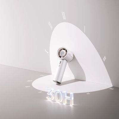 14. Mini wentylator Jisulife Handheld Fan Pro1 Mini 4250 mAh USB-C przenośny wiatraczek dmuchawa - biały